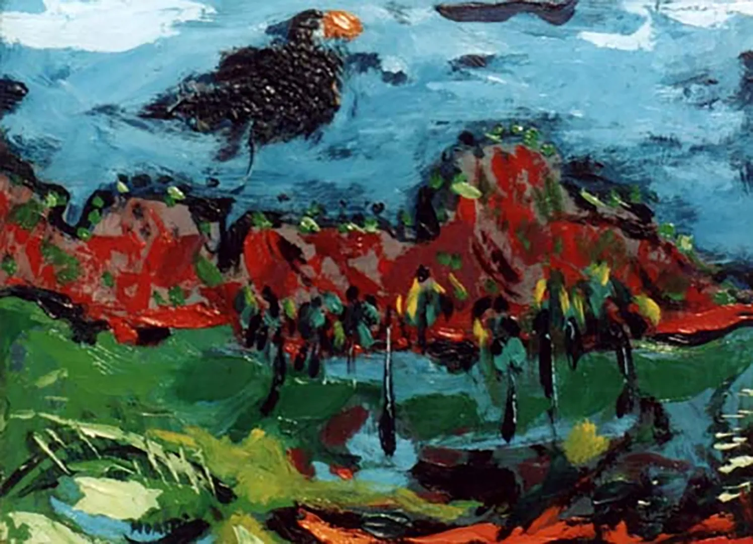 Tucán sobrevolando Aregua