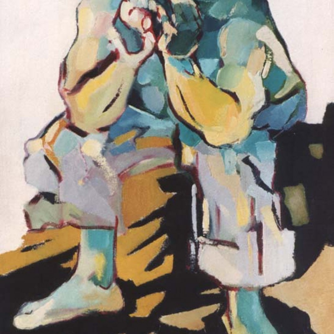 hombre-agobiado-pensando-oleo-sobre-hardboard-pincel-y-espatula-80x60-cm-1986